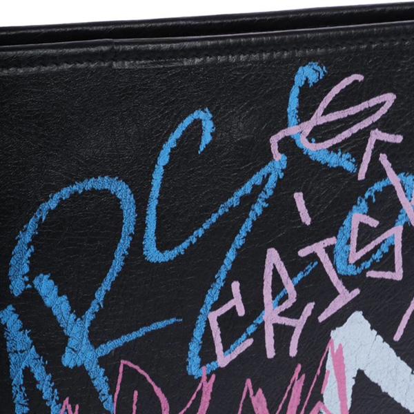 バレンシアガ クラッチバッグ コピー Bazar Graffiti Clutch in Arena Leather 8112319